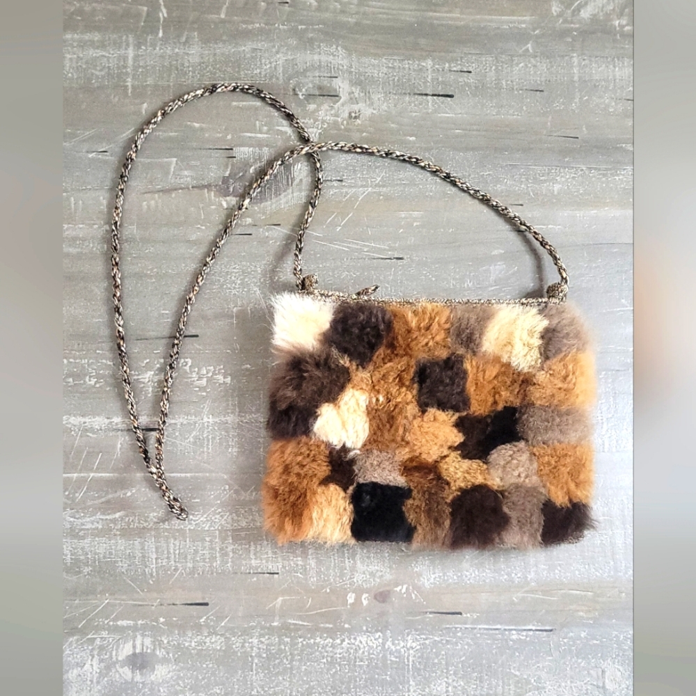 Peruvian Connection Alpaca Fur Crossbody Purse